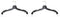 NAHANCO 2500 Plastic Dress Hanger, Heavy Weight, 17", Black (Pack of 100)