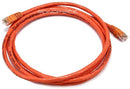 Monoprice 50FT 24AWG Cat6 500MHz Crossover Ethernet Bare Copper Network Cable - Orange