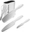 POENSCAE Kitchen Knife Set，Stainless Steel Knife Set with Block, 5 Piece Block Knife Set with Germany Stainless Steel Forged