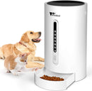 amzdeal Automatic Cat Feeder Dog Feeder Cat Food Dispenser with Programmable Meal Size and Time, 4 Meals per Day, Suitable for Dog and Cat