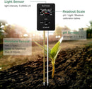 Womtri Soil pH Meter, MS-X1 Upgraded 3-in-1 Soil Moisture/Light/pH Tester Gardening Tool Kits for Plant Care, Great for Garden, Lawn, Farm (Black)