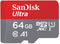 Sandisk Ultra 128GB Micro SDXC UHS-I Card with Adapter -  100MB/s U1 A1 - SDSQUAR-128G-GN6MA