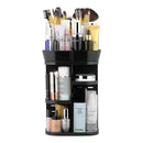 Jerrybox Makeup Organizer Adjustable Professional Makeup Organizer, Compact Size with Large Capacity, Fits Different Types of Cosmetics and Accessories Square (Transparent)