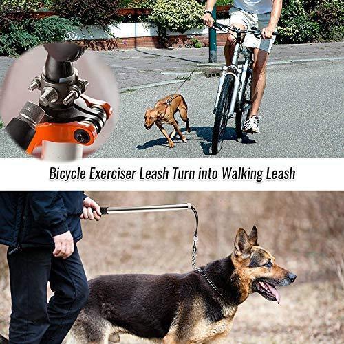 Deyace Hands Free Leash, [2019 New Type] Dog Bicycle Exerciser Leash 2019 Newest Model Built-in Buffer Spring - Soft & Easy Pull Tug Free Control from Small to Large Dogs
