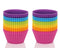 Mango Spot Silicone Baking Cups, Cupcake Liners, Truffle Cups - 12 Pack, 6 Colors