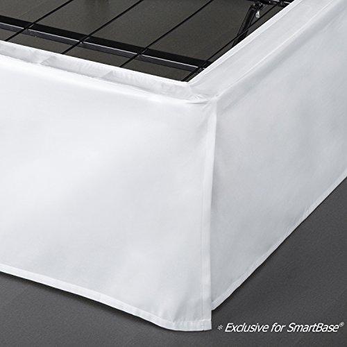 Zinus SmartBase Easy On/Easy Off Bed Skirt for 14 Inch SmartBase Mattress Foundation, Full