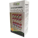 Evelots Spice Gripper Clip Strips-Cabinet Door-Hold 24 Bottles-Set of 6 Strips