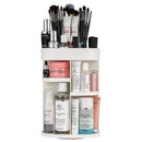 Jerrybox Makeup Organizer Adjustable Professional Makeup Organizer, Compact Size with Large Capacity, Fits Different Types of Cosmetics and Accessories Square (Transparent)