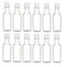 Nakpunar 12 pcs 50 ml Plastic Liquor Bottles with Black Cap
