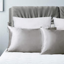 Bedsure Satin Pillowcase for Hair and Skin, 2-Pack - King Size (20x36 inches) Pillow Cases - Satin Pillow Covers with Envelope Closure, Silver Grey