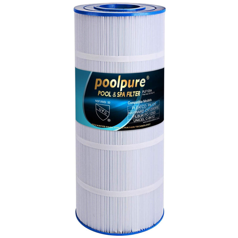 POOLPURE Hayward Star-Clear Plus C1200 Replacement Pool Filter, Compatible with Hayward CX1200RE, Pleatco PA120, Unicel C-8412, Filbur FC-1293, 1 Cartridge