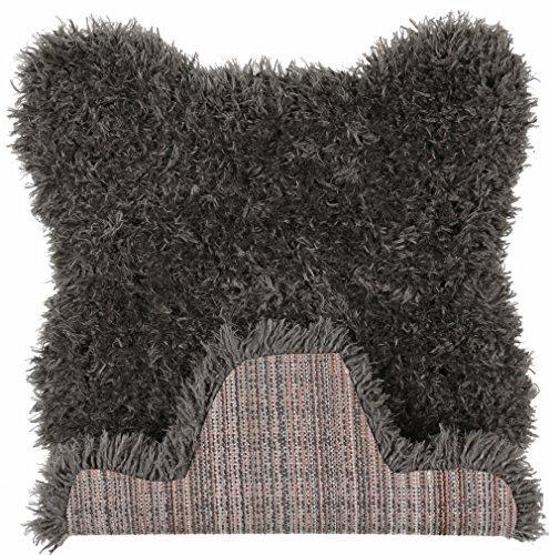 Ottomanson Flokati Collection Faux Sheepskin Lambskin Design Shag Rug, 2'X3', Dark Grey