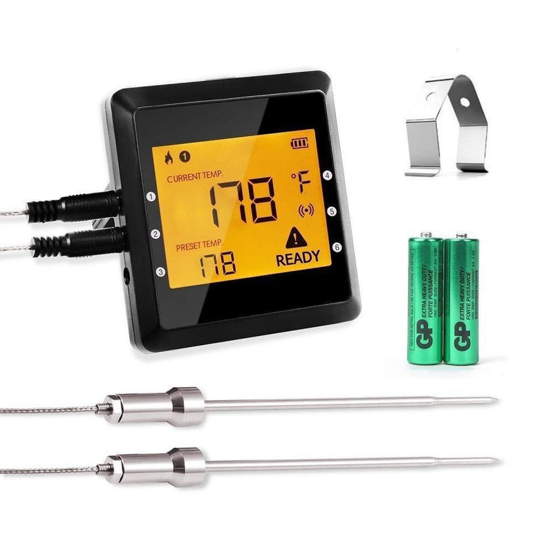 Digital Meat thermometer for Grilling, ICOCO Best Instant Read Oven Meat Thermometer with 6 Probes Ultra Fast Easy Electronic BBQ and Kitchen Food Thermometer for Cooking, Grill,Candy