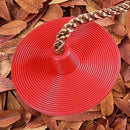 RedSwing Tree Climbing Rope with Platform and Disc Swing Seat, Children Tree Disc Swing Safety for Outside Inside, Red