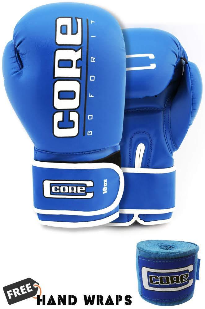 Core Boxing Gloves with Free Hand wrap Adult Sparring Training Boxing Gloves Pro Punching Heavy Bags mitt UFC MMA Muay Thai for Men & Women Fight Boxing Gloves and Kickboxing