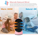 lifeholder Space, Small Ceramic with Over with Over Heating and Tip Over Protection, Personal Electric Auto Rotary Emit Warm and Natural Wind, Portable Heater for Bedroom, Office,