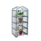 Blissun 4 Tier Mini Greenhouse, 27" L x 19" W x 62" H (green)