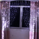 Neretva Window Curtain Icicle Lights, 304 LEDs String Fairy Lights, 9.8x9.8ft, 8 Modes Linkable , Daylight White , Christmas/Wedding/Party Backdrops Decorative Lights