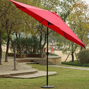 Sunnyglade 9ft Patio Umbrella Replacement Canopy Market Umbrella Top Outdoor Umbrella Canopy with 8 Ribs (Red)