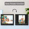 Ausemku 5 inch Digital Photo Frame, 1024 x 768 Full HD IPS Electronic Picture Frame for Displaying Photo, Music, Video, Calendar, Time with 16GB SD Memory Card Included, Support USB and SD Card