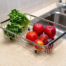 MOHICO Expandable Dish Drying Rack, Dish Drainer On Counter,Over Sink or In Sink Dishes Holder,Rust Proof Stainless Steel