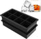 Ice Cube Trays Silicone Large Square Ice Cube Molds for Whiskey and Cocktails, Keep Drinks Chilled, Reusable and BPA Free (2pc/Pack)