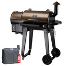 Z Grills ZPG-450A 2019 Upgrade Model Wood Pellet Grill & Smoker, 6 in 1 BBQ Grill Auto Temperature Control, 450 sq inch Deal, Bronze & Black Cover Included