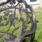 LEAN ON US Belleze Antique Designed Rose Style Outdoor Patio Park Garden Bench Bronze Love Seat Cast Iron Backyard Porch Home Pool