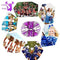 4Pcs Metallic Cheerleading Pom Poms for Kids, Creatiee 2 Pair Cheerleader Cheering Squad Pompoms for Boy Girl School Sports Games Team Spirit Cheer