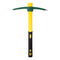 Pick Mattock Hoe, KINJOEK Forged Weeding Garden Pick Axe with 15 Inch Fiberglass Handle for Loosening Soil, Gardening, Camping or Prospecting