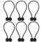 NZQXJXZ Curtain Tiebacks Magnetic, Drape Holders Holdbacks Decorative Weave Rope Clips Window Sheer Blackout Panels Home Office, Beige (Pack of 6)