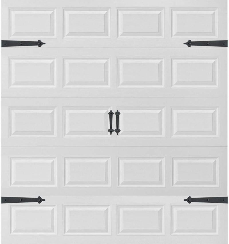 Ultra-Life Magnetic Decorative Carriage-Style Garage Door Accent Trim Hardware (Four Hinges, Two Handles)