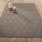 Ottomanson Jardin Collection sisal Area Rug, 5'3""X7'3"", Grey Trellis