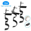Yoaokiy Double Curtain Rod Brackets, 3Pcs, Curtain Rod Holders for Living Room and Bedroom(Black)