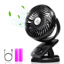 Clip on Fan, Battery Operated Clip on Portable Fan with 4400mAh Power Bank, Rechargeable Battery Personal Cooling Fan for Baby Stroller, 6-32 Hours Working Time, Stepless Regulation, Strong Airflow