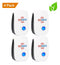 Ultrasonic Pest Repeller | Best Pest Control Ultrasonic Repellent - Set of 2 Electronic Pest Control - Plug in Home Indoor Repeller - Pest Reject - Get Rid of Mosquitos, Insects, Rats, Mice, Roaches