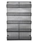 ESYLIFE 5 Tier Wall Mount Spice Rack Organizer Kitchen Spice Storage Shelf - Made of Sturdy Punching Net, White