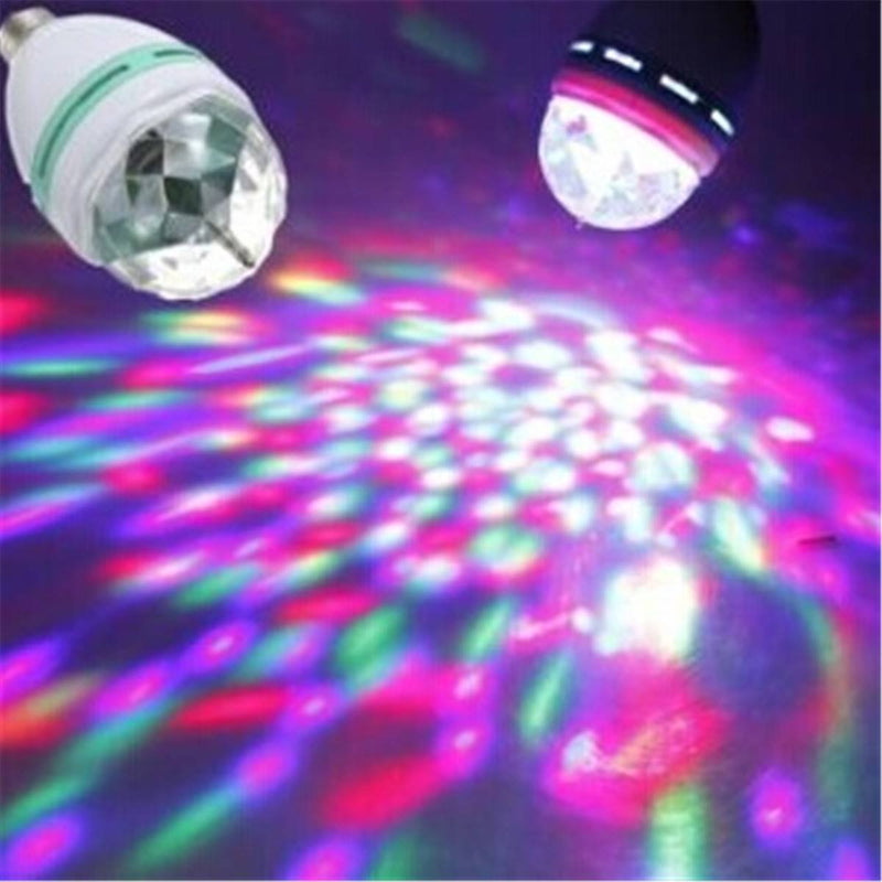 Happy-hongtai Rotating Strobe LED Crystal Stage Light for Disco Party Club Bar Dj .Ball Bulb Multi Changing Color [Energy Class A+++]