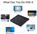 External DVD Drive, andyer Portable High-Speed USB 3.0 Type-C CD DVD +/-RW Optical Drive CD Burner/Slim DVD Reader Writer for PC Laptop Desktops, Compatible with Windows/Mac OSX/Linux (Large)