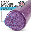 High Density Muscle Foam Rollers by Day 1 Fitness – 4 SIZE OPTIONS and 7 COLORS TO CHOOSE FROM - Sports Massage Rollers for Stretching, Physical Therapy, Deep Tissue and Myofascial Release -Exercise