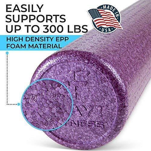 High Density Muscle Foam Rollers by Day 1 Fitness – 4 SIZE OPTIONS and 7 COLORS TO CHOOSE FROM - Sports Massage Rollers for Stretching, Physical Therapy, Deep Tissue and Myofascial Release -Exercise