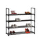 HOME BI 4 Tier Shoe Rack, 20 Pairs Shoes Organizer Closet for Home & Office, Anti-Rust,Easy to Assemble, No Tools Required,35.6”W x 12.0” D x 33.27”H, Black
