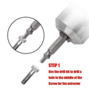 4PCS Damaged Screw Remover and Extractor Set by EasyOut - Stripped Screw Remover.