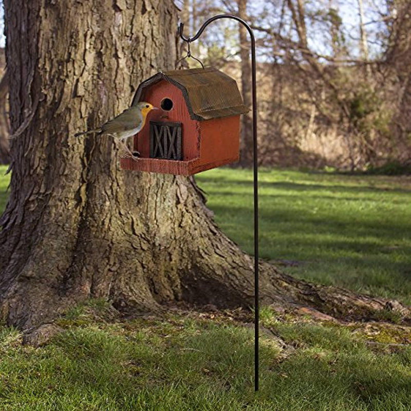Sorbus® Shepherd's Hooks - Set of 4 Extendable Garden Planter Stakes for Bird Feeders, Outdoor Décor, Plants, Lights, Lanterns, Flower Baskets, and More! Heavy Duty (4 Pack)