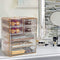 Sorbus Cosmetics Makeup and Jewelry Big Storage Display-Stylish Vanity, Bathroom Case, 4 Large, 2 Small Drawers, Clear