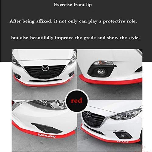 Front Lip ,HengJia Auto Parts 2.5m/8.2ft Car carbon fiber front lip,Front Bumper Lip ,Carbon Lip ,Side Skirt, front lip spoiler 100% waterproof protection(Carbon black)