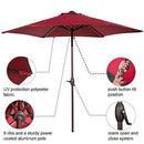 Grand Patio 10 FT Super Sturdy Aluminum Patio Umbrella, UV Protected Outdoor Umbrella, Green