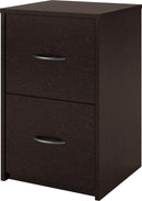 Ameriwood Home Core 2 Drawer File Cabinet, Espresso