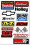 Auto Car Race Hot Rod Racer Performance Equipment Tool Automotive Motorsport Skateboard Bike Parts Accessories Helmet Racing Pack 6 for Kids Adults Teens Graffiti Vinyl Decals Stickers D6728 Best4Buy