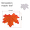 GiBot 400 Pcs Artificial Maple Leaves 4 Colors Fake Fall Leaves Silk Autumn Leaves